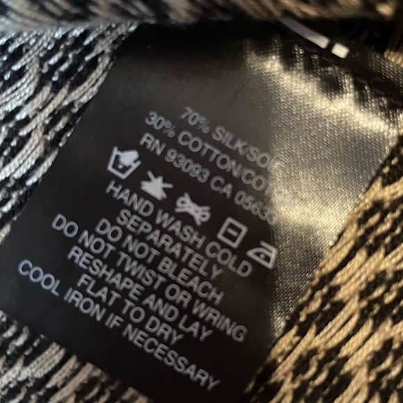 Like New Nic & Zoe Silk Cardigan Sz L - Picture 4 of 5